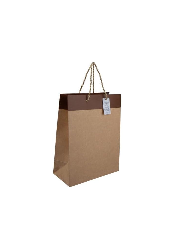 DAISO Simple Kraft Paper Bag - Brown - Image 2